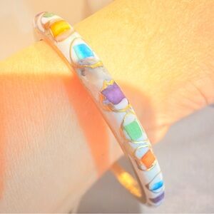 Fraggle Bangle Colorful Enamel Bangle Bracelet